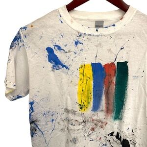 Hand Painted Splatter Tee Youth L